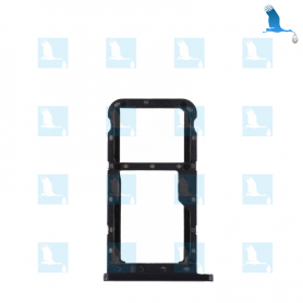 SIM Card Tray + MicroSD - Black - Huawei P20 Lite (ANE-LX1)