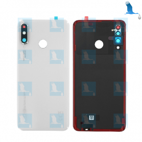 Verre de couverture arrière avec lentille - 02352RQB - Blanc (Pearl white) - Huawei P30 Lite (MAR-LX1M) - original - qor Verre de couverture arrière avec lentille - 02352RQB - Blanc (Pearl white) - Huawei P30 Lite (MAR-LX1M) - original - qor