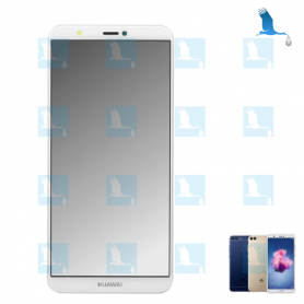 P Smart, LCD + Frame + Battery - 02351SVE - White - P Smart (FIG-LX1) - original - qor P Smart, LCD + Frame + Battery - 02351SVE - White - P Smart (FIG-LX1) - original - qor