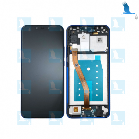 LCD + Chassis - Bleu - Huawei P Smart+ (INE-LX1) , (INE-L21) , (Nova 3i) - Orig