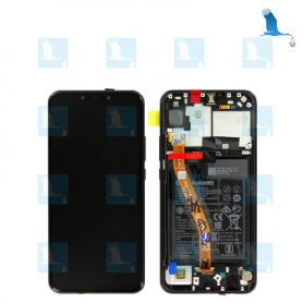 P Smart+, LCD + Chassis + Batterie - 02352BUE -  Noir - Huawei P Smart + (INE-LX1) - original - qor P Smart+, LCD + Chassis + Batterie - 02352BUE - Noir - Huawei P Smart + (INE-LX1) - original - qor
