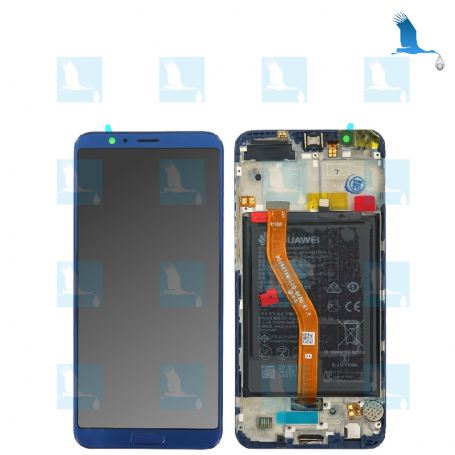 Honor View 10, LCD + Chassis + Batterie - 02351SXB - Bleue - Huawei Honor View 10 (BKL-L09)