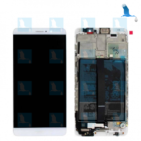 LCD, Touchscreen & Frame - Silver - 02351BAS - Huawei Mate 9