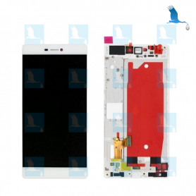 Display + Touchscreen + Frame - White - Huawei Ascend P8 Display + Touchscreen + Frame - White - Huawei Ascend P8