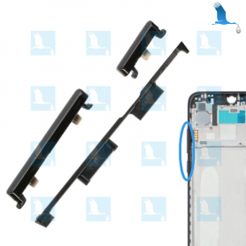 Power & Volume - side keys - Noir - Redmi Note 7 (M1901F7G) - ori Power & Volume - side keys - Noir - Redmi Note 7 (M1901F7G) - ori