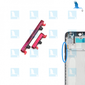 Power & Volume - side keys - Red - Redmi Note 7 (M1901F7G) - ori Power & Volume - side keys - Red - Redmi Note 7 (M1901F7G) - ori