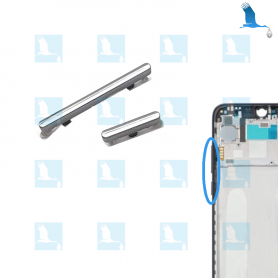 Power & Volume - side keys - Blanc - Redmi Note 7 (M1901F7G) - ori Power & Volume - side keys - Blanc - Redmi Note 7 (M1901F7G) - ori
