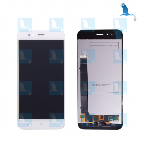 LCD + Touch - 5604100050B6 - Blanc - Xiaomi Mi A1 - oem