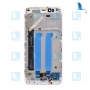 LCD + Touch + Frame - 5604100050B6 - Blanc - Xiaomi Mi A1 - oem