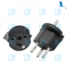Convertisseur Europe vers Suisse - Prise 220V - Noir Convertisseur Europe vers Suisse - Prise 220V - Noir