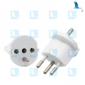 Convertisseur Europe vers Suisse - Prise 220V - Blanc Convertisseur Europe vers Suisse - Prise 220V - Blanc