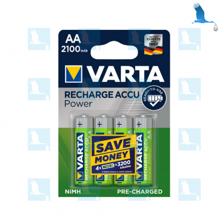 VARTA - 4 x Rechargeable Batteries AA 2100mAh