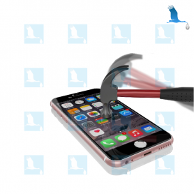 Protection Verre Trempé avec bord - Blanc - iPhone 6+ / 6S+ / 7+ / 8+ Protection Verre Trempé avec bord - Blanc - iPhone 6+ / 6S+ / 7+ / 8+