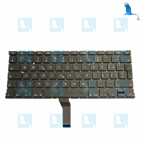 Clavier CH QWERTZ - MacBook Air 13" A1466 /A1369 - original qor