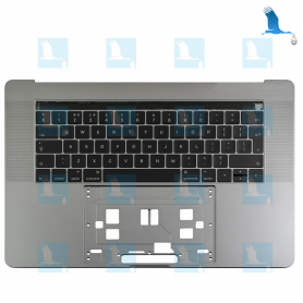 Top case with TouchBar - Grey - Clavier Suisse - Macbook Pro A1707 Top case with TouchBar - Grey - Clavier Suisse - Macbook Pro A1707