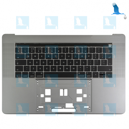 Top case con TouchBar - Grigio - Swiss Tastira - Macbook Pro A1707