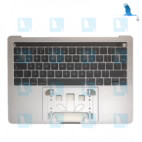 Top case + Clavier CH + TouchBar - Argent - Macbook Pro A1706 Top case + Clavier CH + TouchBar - Argent - Macbook Pro A1706