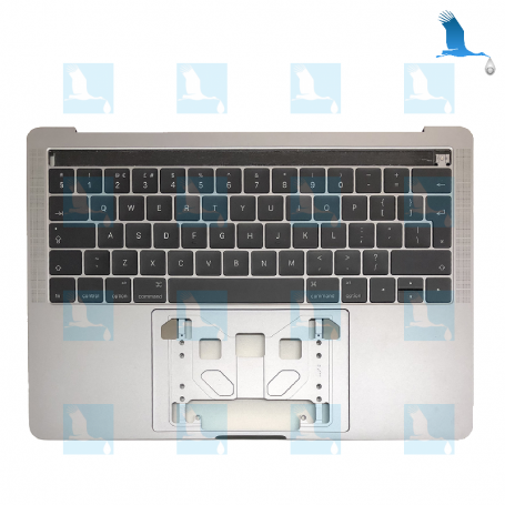 Top case + Clavier CH + TouchBar - Argent - Macbook Pro A1706