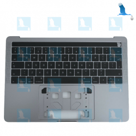 Top case with TouchBar - Grey - Clavier Suisse - Macbook Pro A1706 Top case with TouchBar - Grey - Clavier Suisse - Macbook Pro A1706