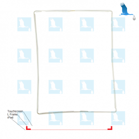 Bande adhésive en L pour fixer proprement l'écran tactile - Blanc - iPad 2, 3, 4 Bande adhésive en L pour fixer proprement l'écran tactile - Blanc - iPad 2, 3, 4