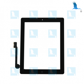 Digitizer + Home Button - Schwarz - iPAD3 (A1416) WiFi - QA