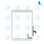 Vitre tactile + Bouton Home - Blanc - iPad Air (A1474/A1475/A1476) / iPad 5 A1822 - ori