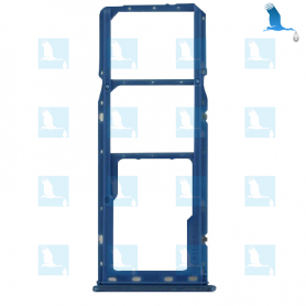 Support carte SIM - Double - Bleue - Galaxy A3 (2017) - A320F