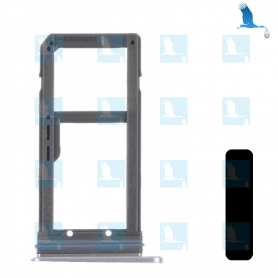 Support carte SIM - Double SIM - Noir - Samsung S7