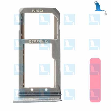 SIM Card Tray - Double SIM - Rosa - Samsung S7