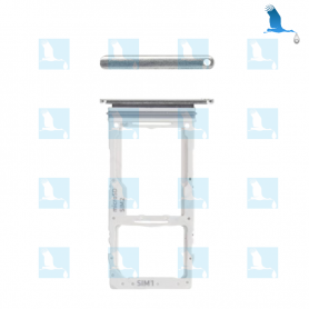 SIM card tray - GH98-44992B - Prism white - Galaxy S10 Lite (G770) - ori