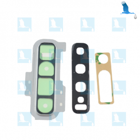 Rear Camera Lens with frame - Silver - S10+ G975F