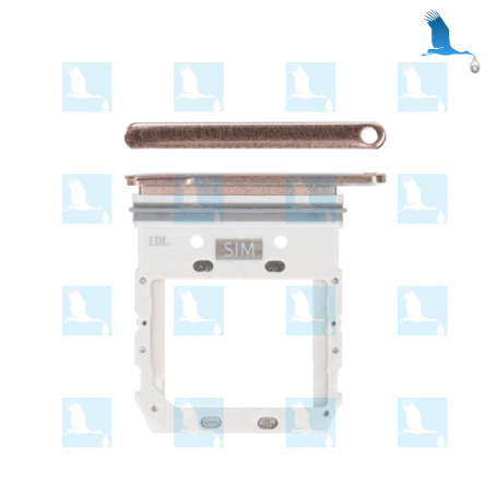 Sim card tray - GH98-43956E - Rose (Royal Gold) - Galaxy S10 5G - G977 - original - qor