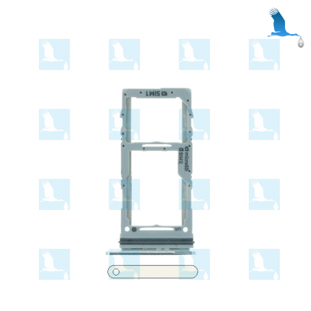 SIM Card tray - GH98-45080C - Blanc (Cloud White) - S20 / S20+ original - qor