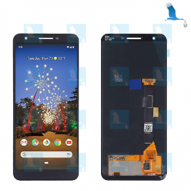 LCD + Touchscreen - 20GS4BW0001 - Black - Pixel 3a (G020A/E/F/G/H) - original