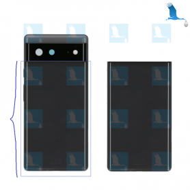 Backcover, Battery cover - G949-00178-01 - Noir (Stormy Black) - Pixel 6 (GB7N6) Backcover, Battery cover - G949-00178-01 - Noir (Stormy Black) - Pixel 6 (GB7N6)
