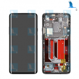 LCD + Touch + Frame - 201110005 - Gris (Mirror grey) - OnePlus 7 Pro, 7Pro (5G) - qor