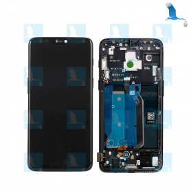 LCD + Touchscreen + frame - Black - One Plus A6000 / A6003