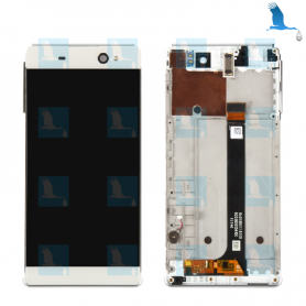 Display + Touchscreen + Frame - A/8CS-59290-0002/5 - Blanc - XPeria XA Ultra (F3211, F3212, F3213, F3215, F3216)