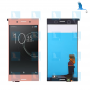 LCD Display + Touchscreen + Frame - 1307-5783 - Bronze Pink - Sony Xperia XZ Premium (G8141) - qor