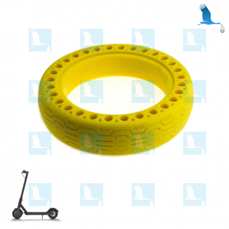 8,5" Pneumatico solido - Giallo - Fluorescente - non gonfiabile - Xiaomi Electrique Scoter M365 & M365 Pro