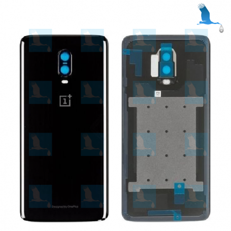 Back Cover - 2011100043 - Mirrort Black - OnePlus 6T (A6010, 6013) - oem