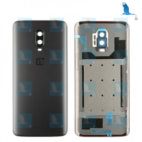 Back Cover - 2011100044 - Noir (Midnight Black) - OnePlus 6T (A6010, 6013) - oem
