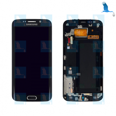 LCD, Touchscreen, Frame - Noir (Night Blue) - Samsung S6 Edge (SM-G925)