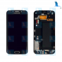 LCD, Touchscreen, Frame - Schwarz (Night Blue) - Samsung S6 Edge (SM-G925)