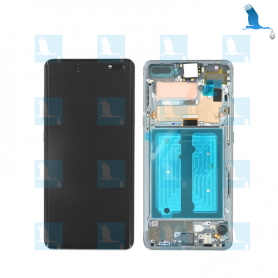 LCD, Ecran tactile, Châssis - GH82-18835A,GH82-18850A,GH82-18850A - Noir (Prism Black) - Samsung S10 - G973F