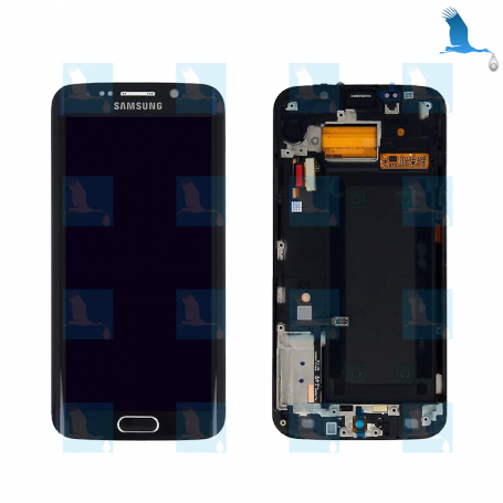 LCD + Touchscreen - GH97-17162A - Noir (Night Blue) - Samsung S6 Edge (SM-G925)