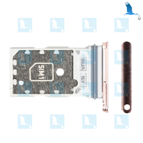 SIM Card Tray - GH98-47086D - Pink Gold - Galaxy S22+ 5G (S906) / Galaxy S22 5G (S901) - ori