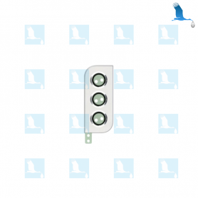 Camera Lens with Frame Complete - GH98-47028B - Weiss (Phantom White) - Galaxy S22 5G (S901) - ori