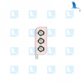 Camera Lens with Frame Complete - GH98-47028D - Rose (Pink Gold) - Galaxy S22 5G (S901) - ori