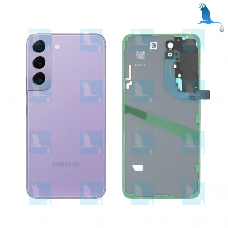 Back cover - Battery cover - GH82-27434J - Violet (Bora Purple) - Galaxy S22 (S901B) - oem